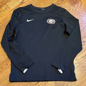 Nike Kids Black Long Sleeve Tee with Logo